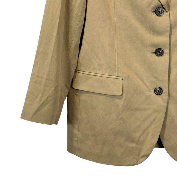 Everlane The 80's Blazer Ash Brown 3 Button Front Long Sleeve Women's 8 NWT - Picture 7 of 12